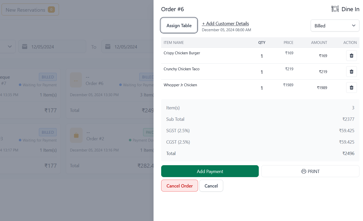 order management